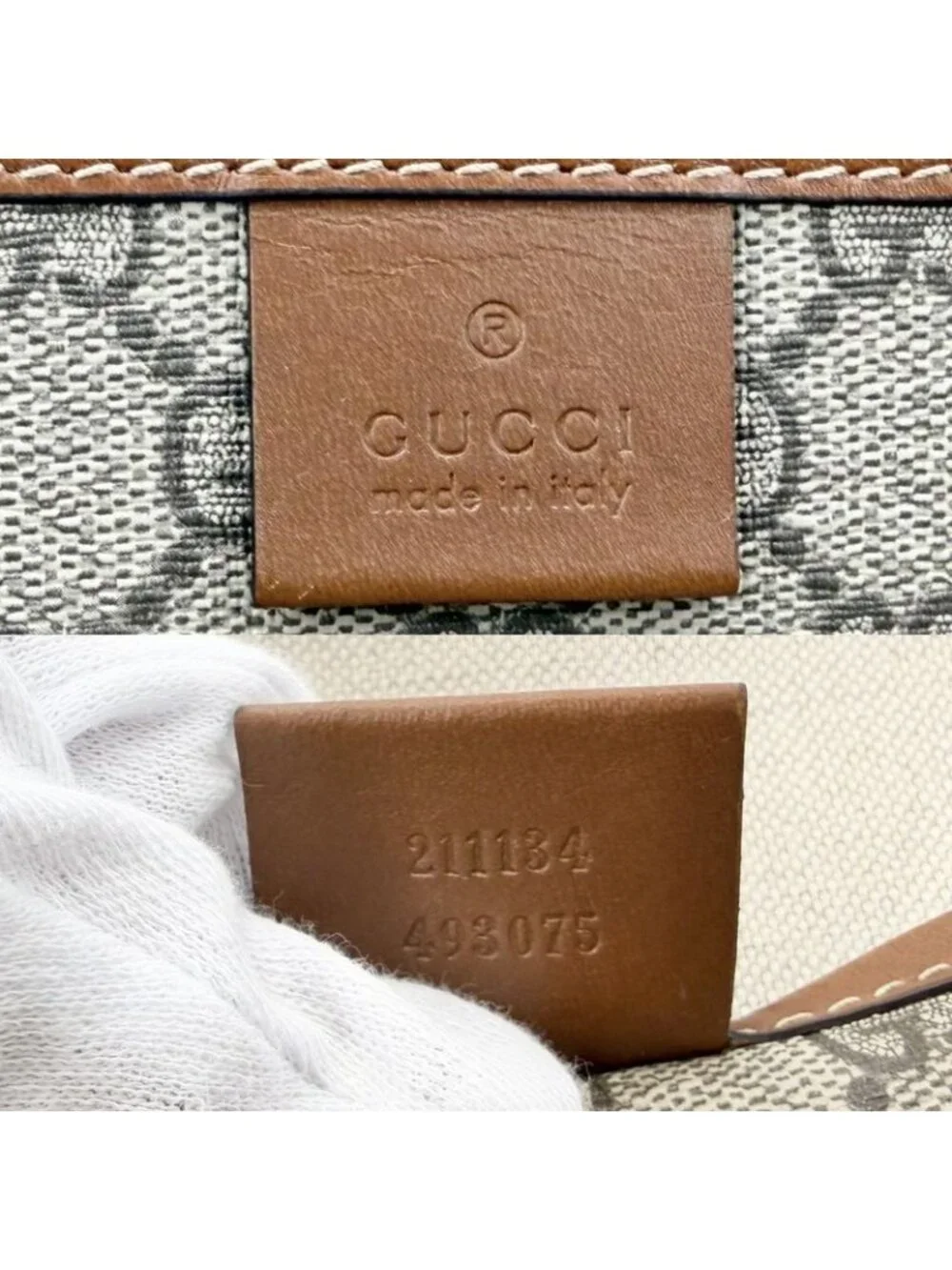 ★SOLD★ Gucci Tote Handbag Sherry Line Shoulder A4 Compatible GG Supreme Canvas - Picture 5 of 9